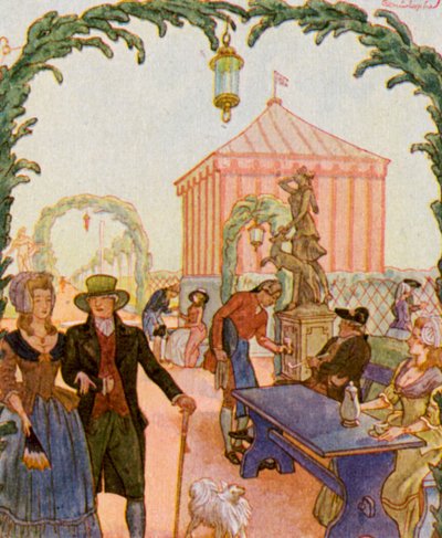 Feast Garden in Front of Nuremberg by Christophe (1856 1945)