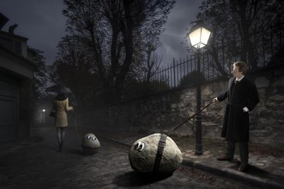 Whimsical Pet Rocks Stroll by Christophe Kiciak