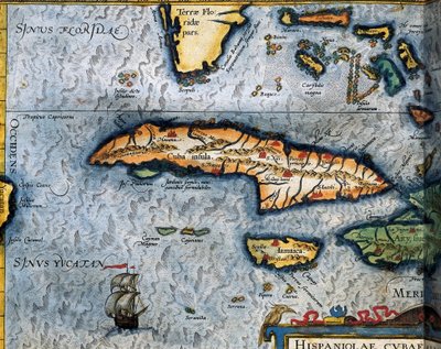 Map of the Caribbean Sea by Christophe Plantin by Christophe Plantin
