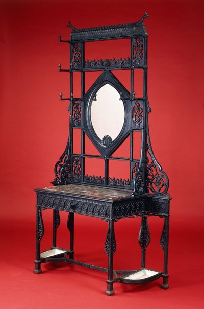 A Coalbrookdale Cast Iron Hallstand by Christopher Dresser