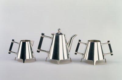 Afternoon tea set, made by James Dixon & Sons, Sheffield, designed c.1881 by Christopher Dresser