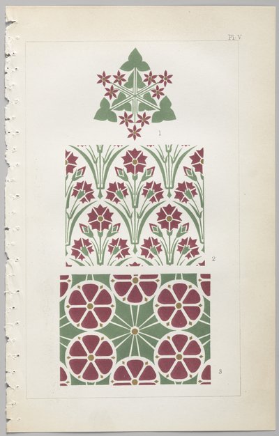 The art of decorative design: with an appendix, giving the hours of the day at which flowers open, published by Day & Son, London, 1862 by Christopher Dresser