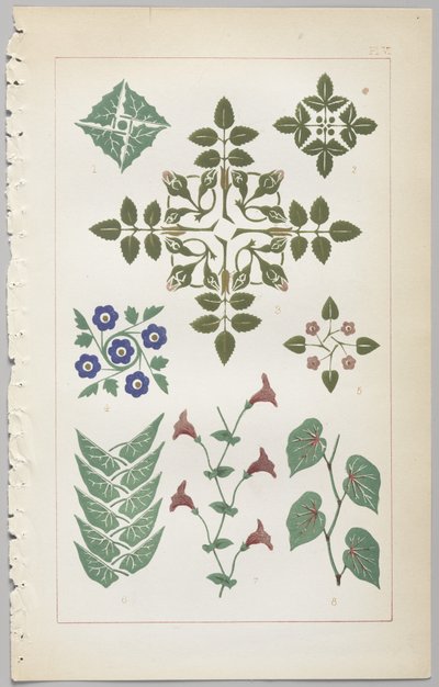 The art of decorative design: with an appendix, giving the hours of the day at which flowers open, published by Day & Son, London, 1862 by Christopher Dresser