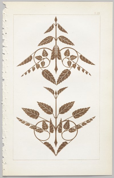 The Art of Decorative Design: With an Appendix, Giving the Hours of the Day at Which Flowers Open, Published by Day & Son, London, 1862 by Christopher Dresser