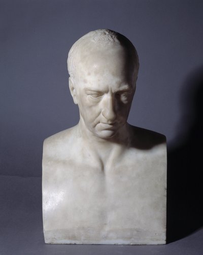 Bust depicting the Scottish painter Gavin Hamilton (1723-1798) by Christopher Hewetson