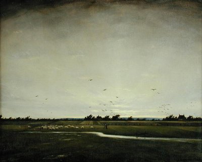 An English Landscape, Romney Marsh by Christopher Richard Wynne Nevinson