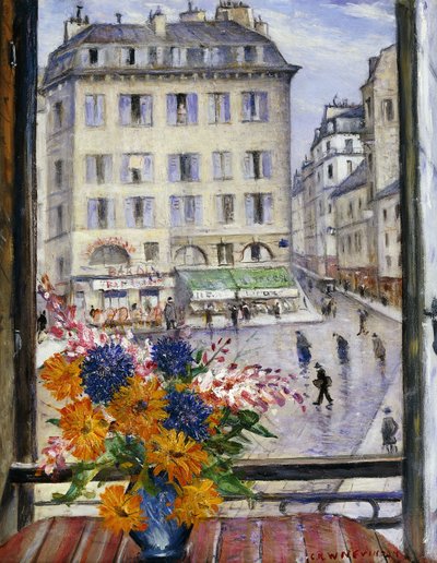 Autumn Bouquet; View from a Paris Window by Christopher Richard Wynne Nevinson