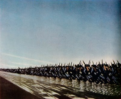 Column on the March, 1915. 1943 by Christopher Richard Wynne Nevinson