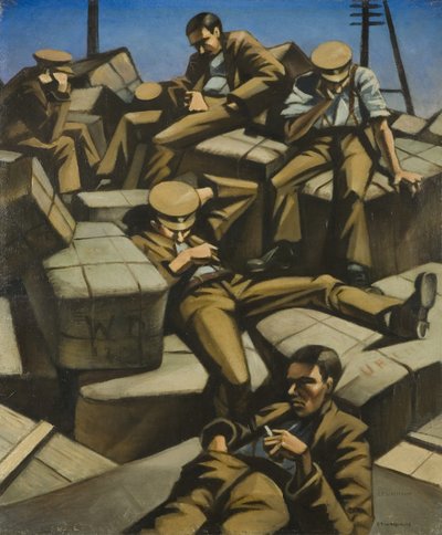 Dog Tired by Christopher Richard Wynne Nevinson