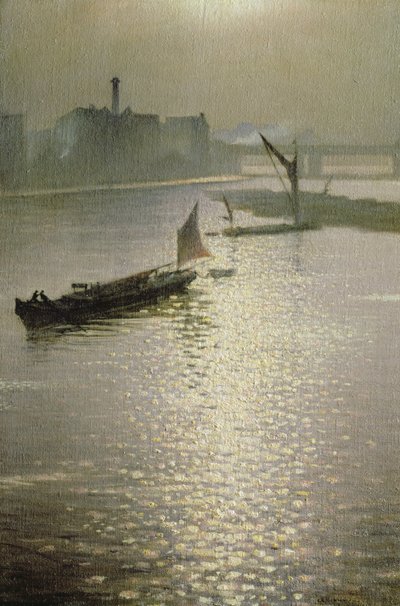 From Waterloo Bridge: Sun Bursting through Fog, c.1924 by Christopher Richard Wynne Nevinson