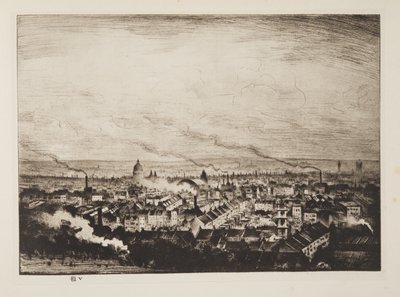 London from Parliament Hill by Christopher Richard Wynne Nevinson