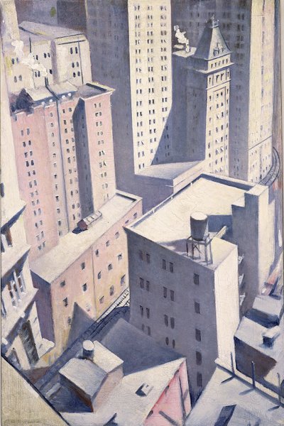 Looking Down on Downtown, 1920 by Christopher Richard Wynne Nevinson
