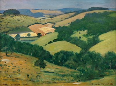 Rolling Country (the Downs below Goodwood) by Christopher Richard Wynne Nevinson