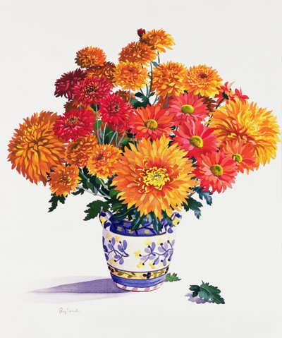 October Chrysanthemums by Christopher Ryland