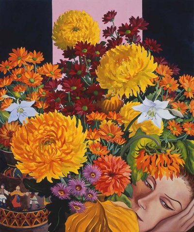 Painting in October by Christopher Ryland