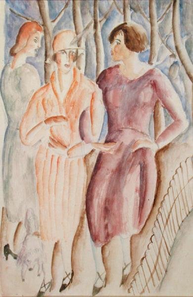 French Girls, c.1926 by Christopher Wood