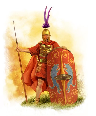 Roman Hastatus Legionnaire, Late 3rd Century BC, 2015 by Christos Giannopolous