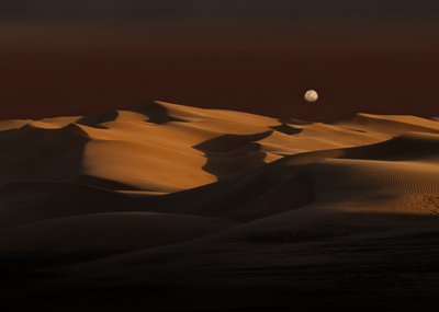 Moon Over Golden Dunes by Chuanxu Ren