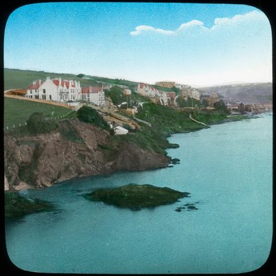 Fowey from the Castle, Cornwall, late 19th or early 20th century by Church Army Lantern Department