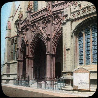 Porch of Truro Cathedral, Cornwall, early 20th century by Church Army Lantern Department