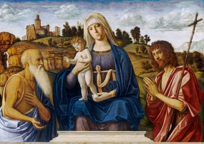 Madonna and Child with Saint Jerome and Saint John the Baptist by Cima da Conegliano