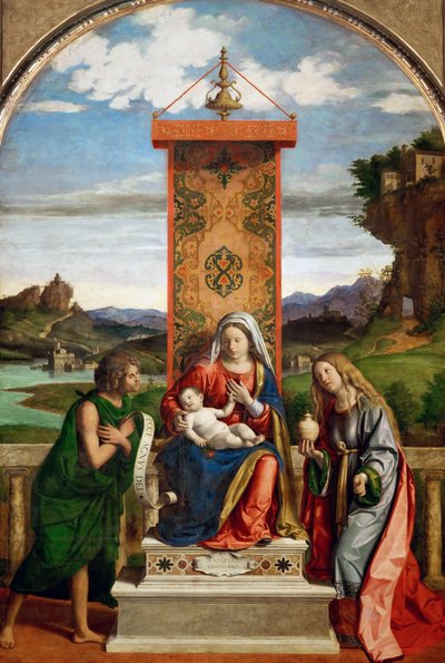 The Madonna and Child with Sts John the Baptist and Mary Magdalen by Cima da Conegliano