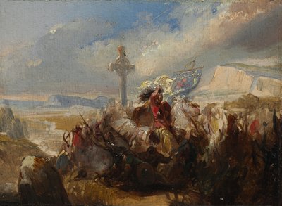 Battle of Poitiers, 25 October 732 by Circle of Baron Charles de Steuben