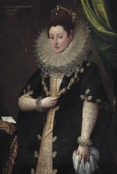 Circle of Frans Pourbus II Maria Vertemata by Circle of Frans Pourbus the Younger