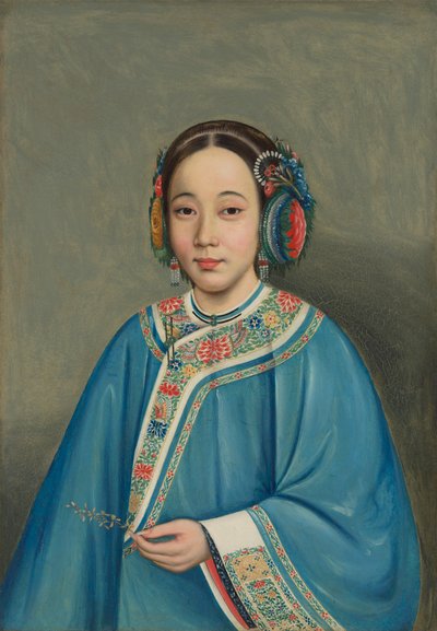 Portrait of a Woman by Circle of Guan Qiaochang Lam Qua