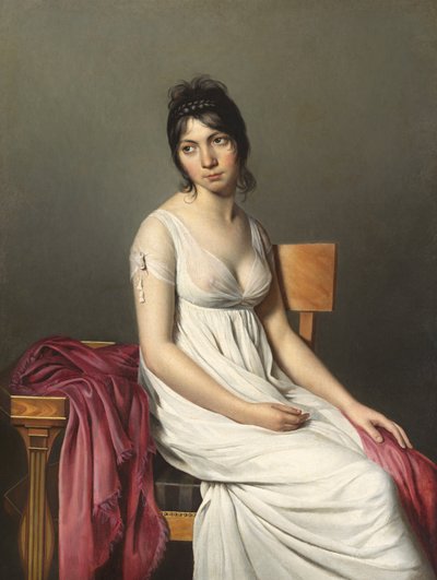 Portrait of a Young Woman by Circle of Jacques Louis David