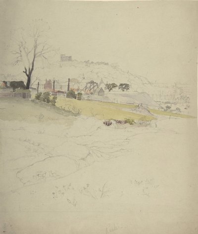 View of a Colliery at the Edge of a Town by Circle of John Ruskin.