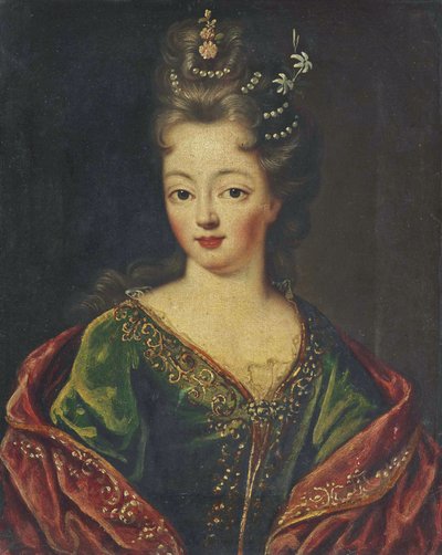 Portrait of a Lady Traditionally Identified as Louise Bénédicte of Bourbon by Circle of Pierre Mignard I