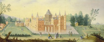 Abbey and Chateau at Egmond by Claes Jacobsz van der Heck