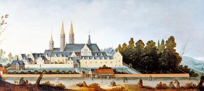Egmond Abbey & Castle by Claes Jacobsz. van der Heck