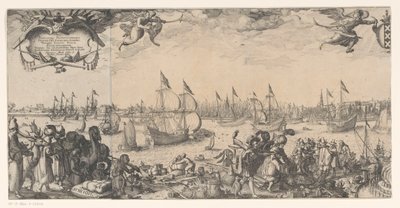 Profile of Amsterdam, Seen from the IJ (Left Part) by Claes Jansz. Visscher (II)