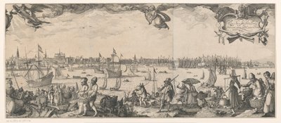 Profile of Amsterdam, Seen from the IJ (Right Part) by Claes Jansz. Visscher (II)