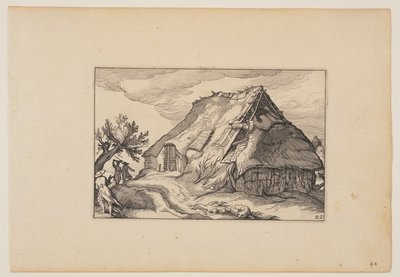 A Barn, from Landscapes by Claes Jansz. Visscher