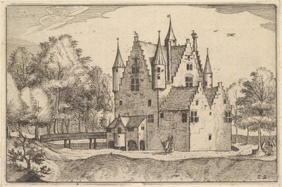 A Castle, Plate 22 from Regiunculae et Villae Aliquot Ducatus Brabantiae, ca. 1610 by Claes Jansz Visscher