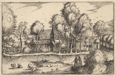 A Pond, plate 18 from Regiunculae et Villae Aliquot Ducatus Brabantiae by Claes Jansz Visscher