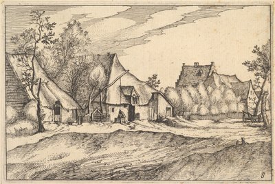 Farms in a Village by Claes Jansz Visscher