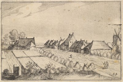Fields and a Road, Plate 8 from Regiunculae et Villae Aliquot Ducatus Brabantiae by Claes Jansz Visscher