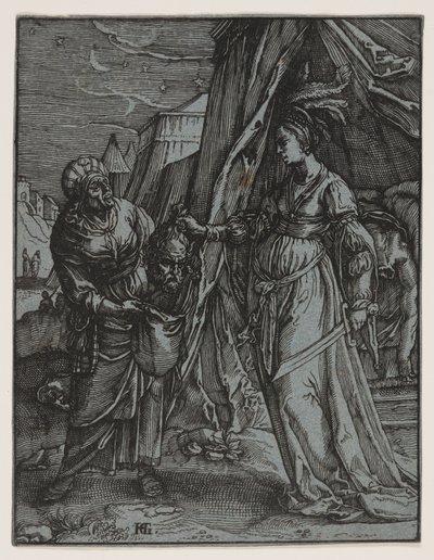 Judith with the Head of Holofernes by Claes Jansz. Visscher