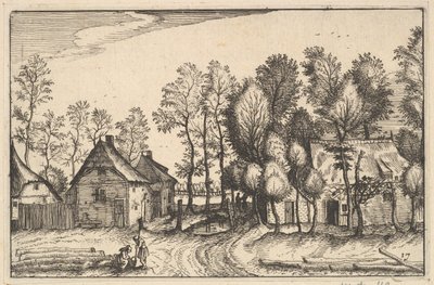 Landscape with Hewed Trees, plate 17 from Regiunculae et Villae Aliquot Ducatus Brabantiae by Claes Jansz Visscher