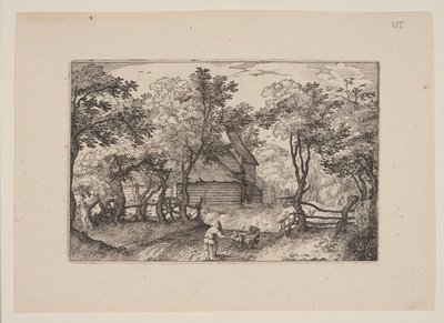 The Road Toward Heemstede, from Views in the Surroundings of Haarlem by Claes Jansz. Visscher