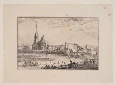 The Village Zandvoort, from Views in the Surroundings of Haarlem by Claes Jansz. Visscher