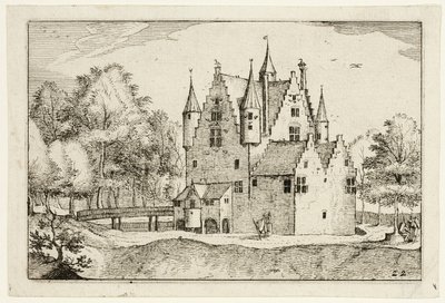 A Castle, plate 22 after Pictures of Farms, Country Houses and Rustic Villages (Praediorum villarum et rusticarum casularum icones) by Claes Jansz. Visscher II