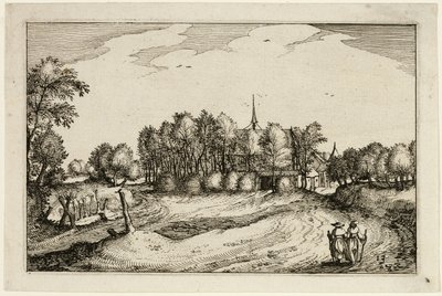 A Convent, plate thirteen after Pictures of Farms, Country Houses and Rustic Villages by Claes Jansz. Visscher II