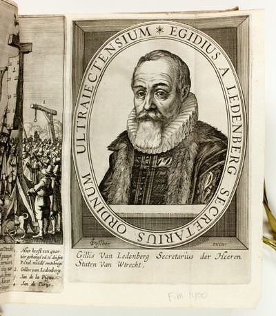 An album of Dutch political prints and pamphlets dealing with Prince Maurits of Orange and Johan van Oldenbarnevelt by Claes Jansz. Visscher II