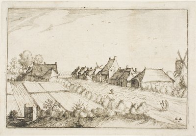 Fields and a Road, plate 24 after Pictures of Farms, Country Houses and Rustic Villages by Claes Jansz. Visscher II