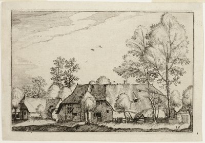 Large Farm, plate ten after Pictures of Farms, Country Houses and Rustic Villages by Claes Jansz. Visscher II